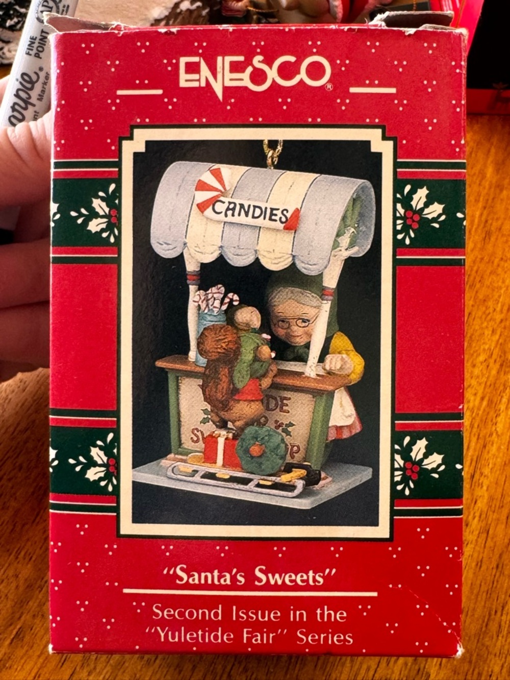 Enesco "Santa's Sweets" Christmas Ornament - Red/Green/White